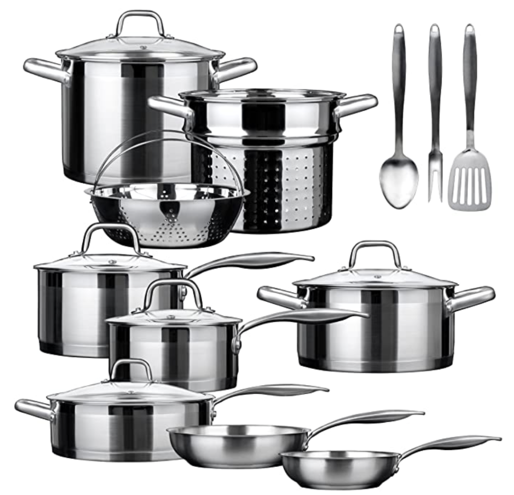 6 Stainless Steel Cookwares Sets Made In USA Skillet Love