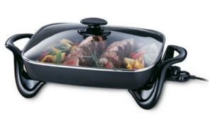 electronic skillet with roast beef
