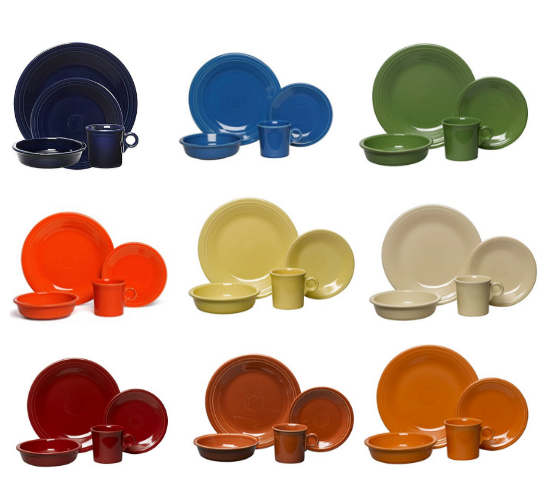 Fiesta Dishes Color Options