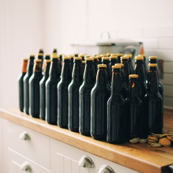 Dark Brown Beer Bottles