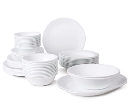 12 Person DIsh Set in White