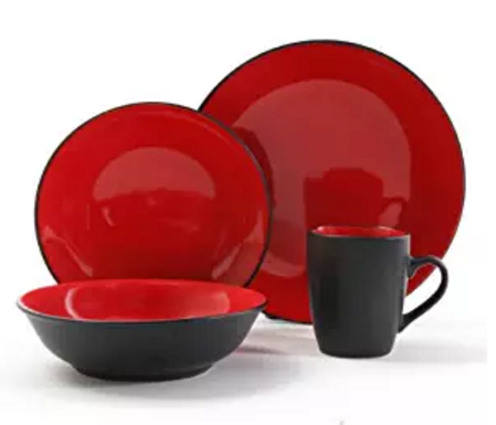red-and-black-dinnerware