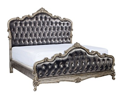 French Antique Silk Fancy Upholstered Headboard