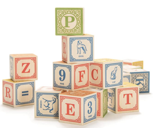 Kids Play Wooden Blocks